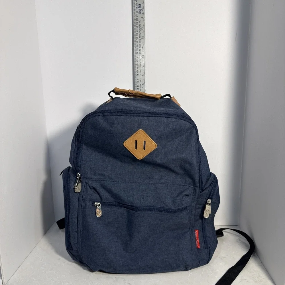 Fisher-Price River Backpack Diaper Bag Old World Navy Adjustable Straps
